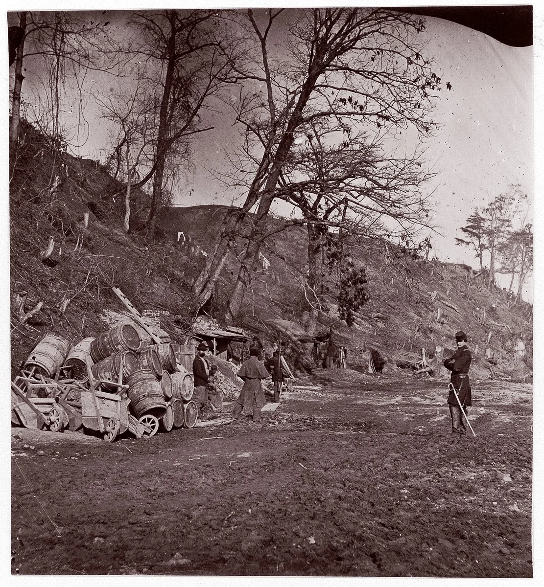 Fort Brady, Virginia by Andrew Joseph Russell, photograph, 1861-1865