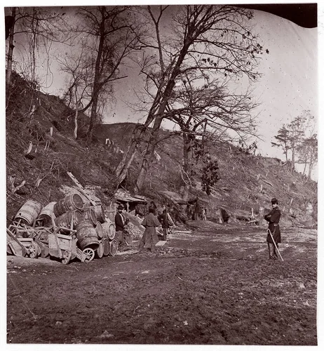 Fort Brady, Virginia by Andrew Joseph Russell, photograph, 1861-1865