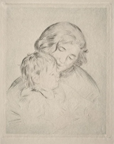 Mother and Child by Pierre-Auguste Renoir, print, 1896