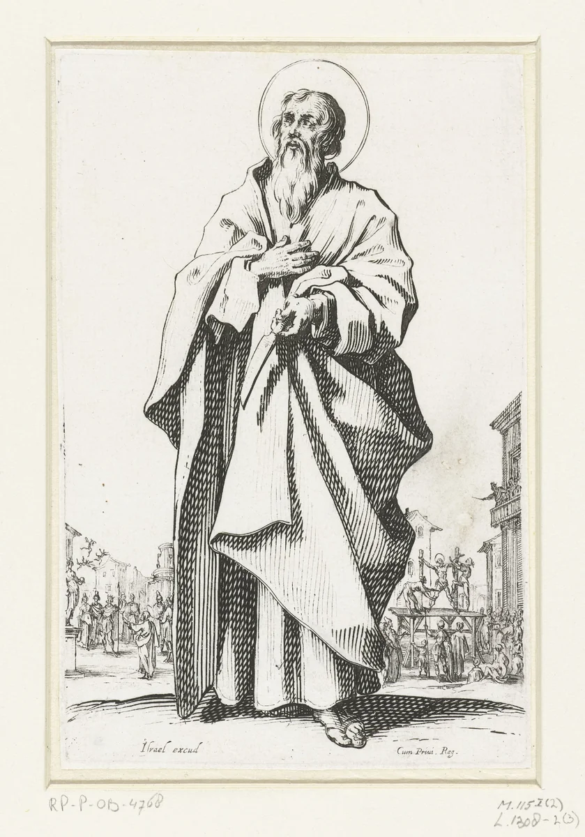 Apostel Bartholomeüs by Jacques Callot, print, 1631