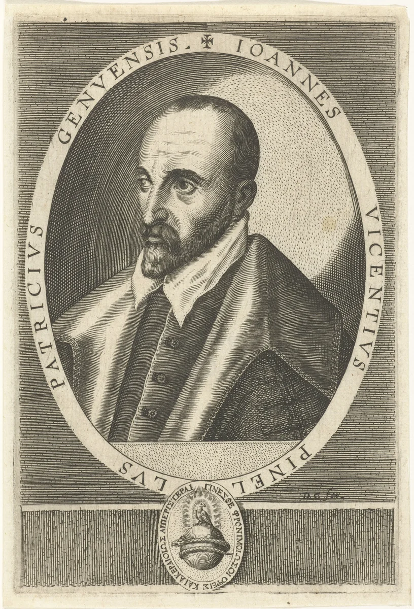 Portret van Gian Vincenzo Pinelli by Unknown, print, 1579-1615