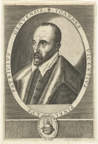 Portret van Gian Vincenzo Pinelli by Unknown, print, 1579-1615
