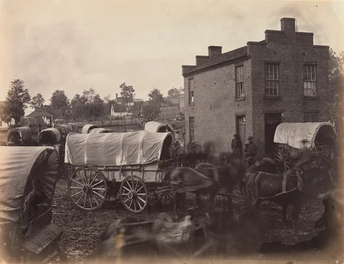 Street Scene, Culpeper, Virginia by Andrew Joseph Russell, photograph, 1864