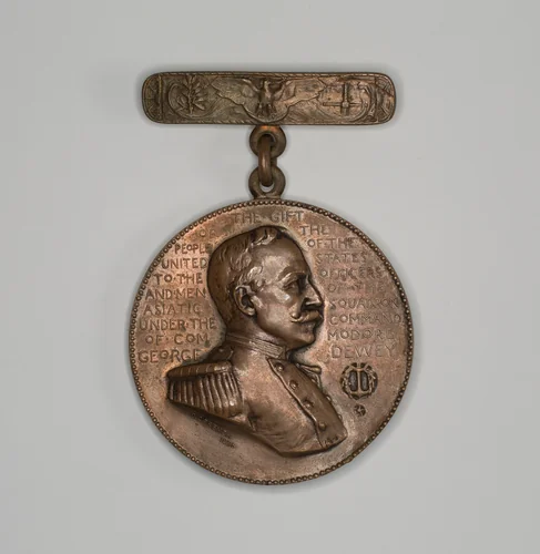 Dewey medal by Daniel Chester French, metalwork, 1898
