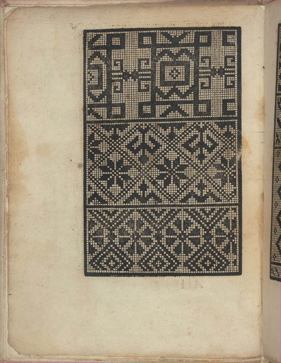 Esemplario di Lauori..., page 2 (verso) by Giovanni Andrea Vavassore, book, 1532