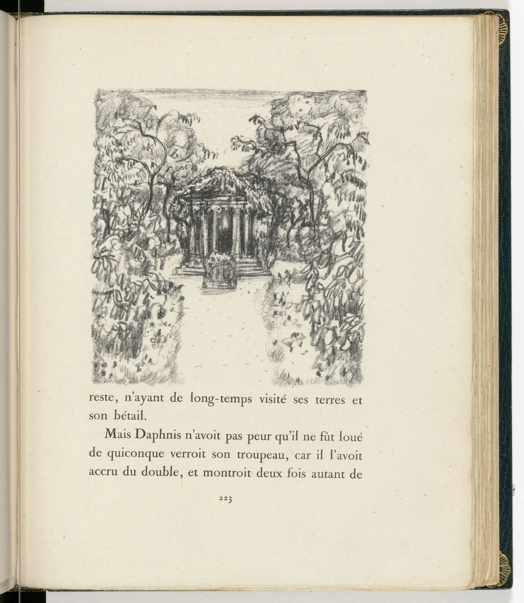 In-text plate (page 223) from Daphnis et Chloé by Pierre Bonnard, illustrated book, 1902