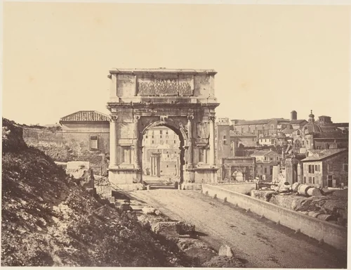 Arco di Tito by Eugène Constant, photograph, 1848-1852