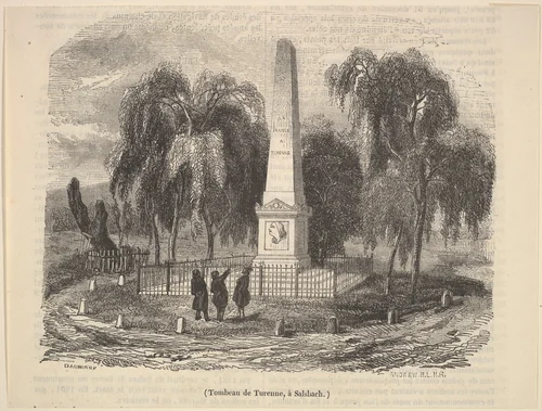 Tomb of Turenne in Salsbach, from "Le Magasin Pittoresque" by Charles-François Daubigny, print, 1843