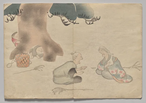 Scene from The Kōrin Picture Book (Volume 1) by Nakamura Hōchū (中村芳中), book, 1802-1899