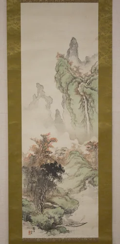 Landscape by Kakuho, painting, 1875-1918