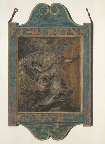 Tavern Sign by American 20th Century, index of american design, 1935-1942