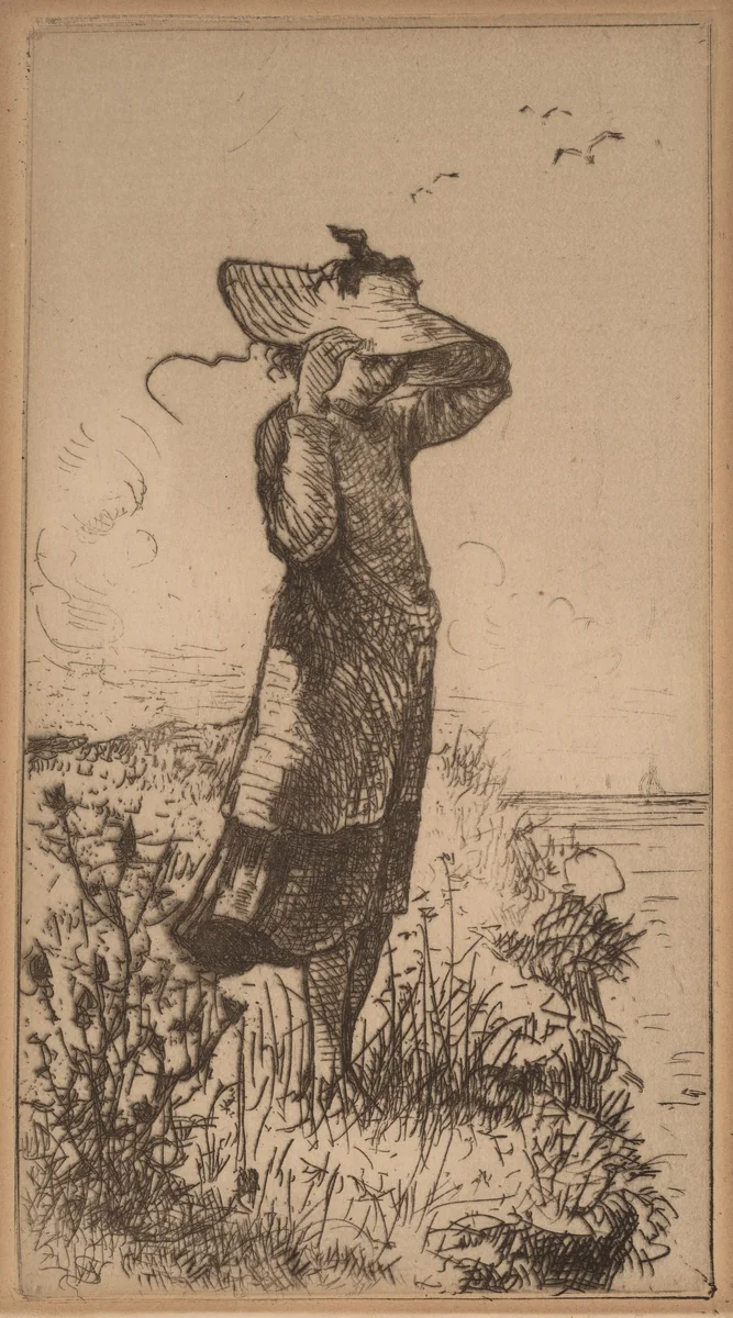 A Fresh Breeze from the Sea by Walter Satterlee, print, 1885