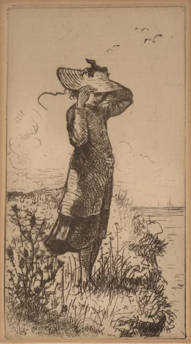 A Fresh Breeze from the Sea by Walter Satterlee, print, 1885