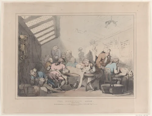 The Dissecting Room by T. C. Wilson, print, 1833-1843