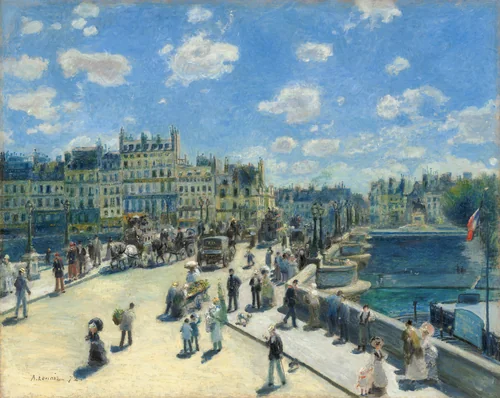 Pont Neuf, Paris by Auguste Renoir, painting, 1872