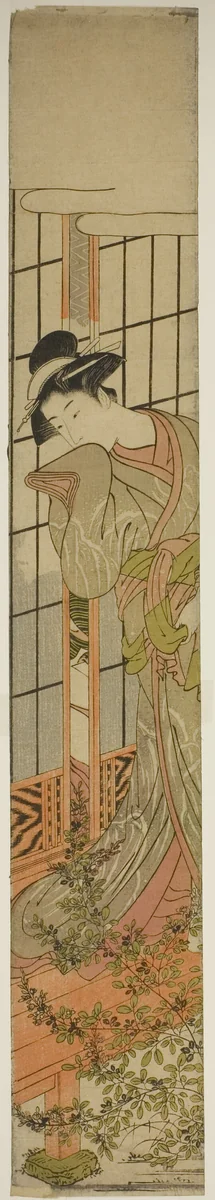 Eavesdropping by Isoda Koryusai, print, 1775-1785