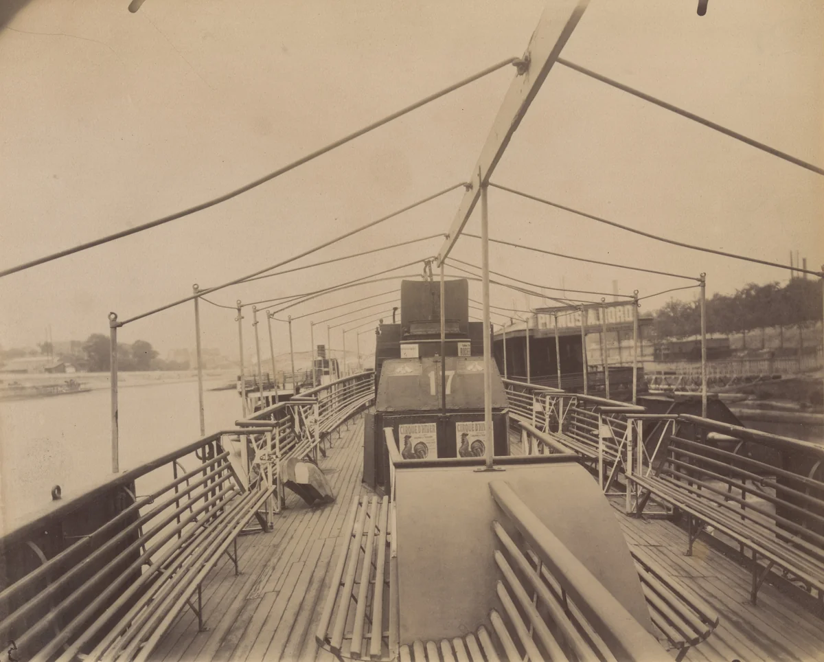 Bateau-Parisien. Port de Javel by Eugène Atget, photograph, 1914