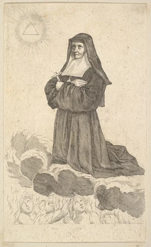 Sainte Jeanne Frémiot de Chantal by Claude Mellan, print, 1641-1660