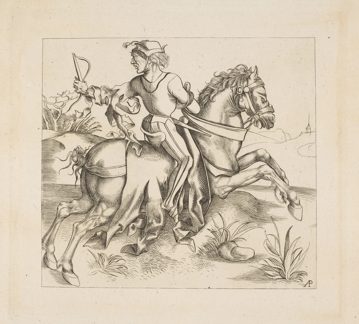 The Great Courier (copy) by Alois Petrak, print, 1825-1888