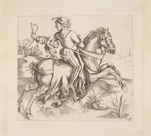 The Great Courier (copy) by Alois Petrak, print, 1825-1888