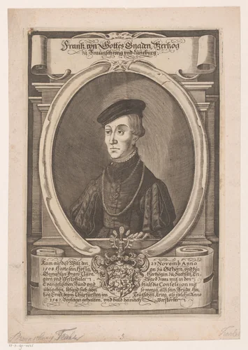 Portret van Franz, Herzog von Braunschweig-Lüneburg by Peter Troschel, print, 1630-1670