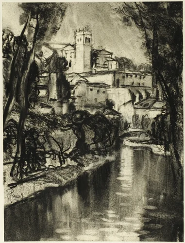 We Passed...the Parral by Joseph Pennell, drawing, 1898-1908