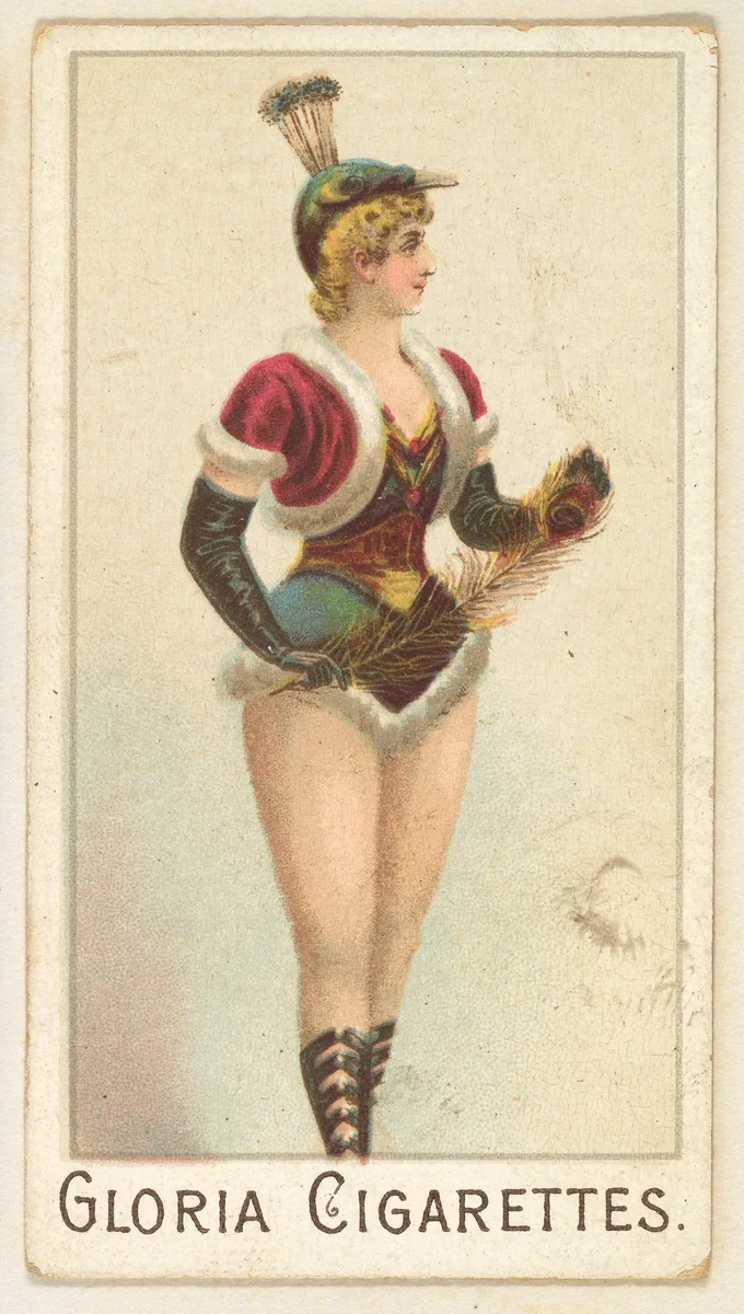 From the series "Sports Girls" (C190), issued by the American Cigarette Company, Ltd., Montreal, to promote Gloria Cigarettes by American Cigarette Company, Ltd., print, 1885-1895