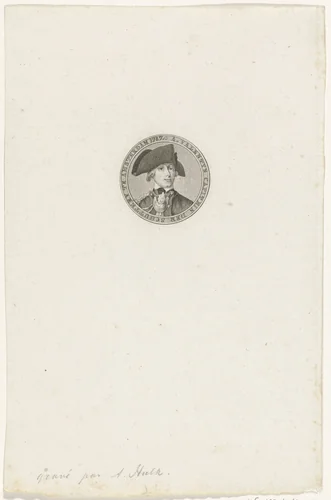 Portret van Abraham Valentijn by Abraham Jacobsz. Hulk, print, 1787