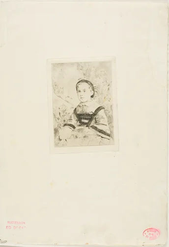 Mlle. N. Wolkonska, second plate by Edgar Degas, print, 1860-1861