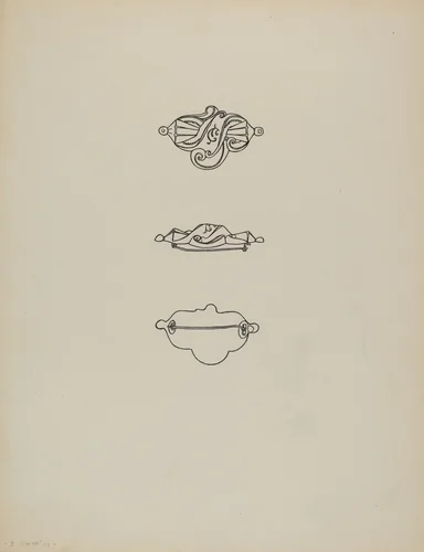 Brooch by Dorothy Dwin, index of american design, 1935-1942