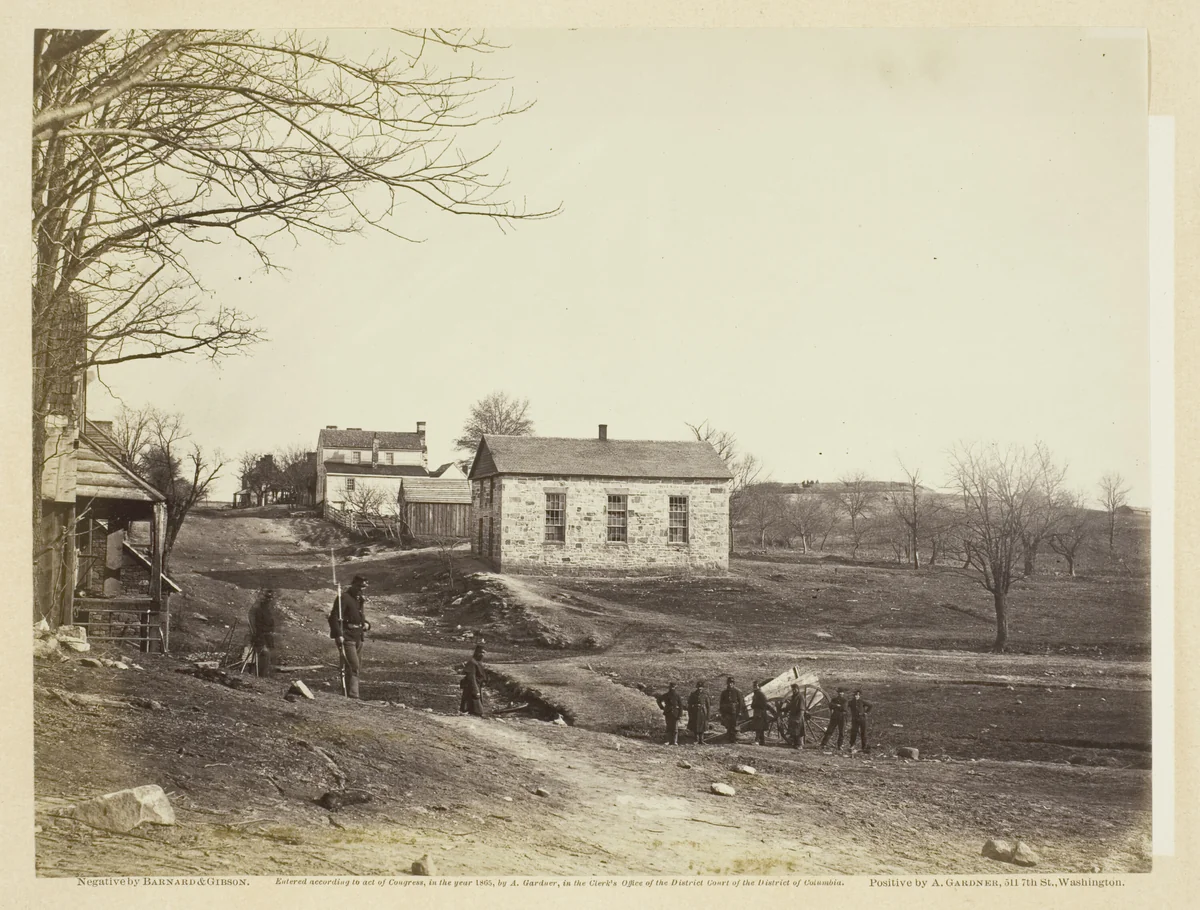 Stone Church, Centreville, Virginia by Barnard and Gibson, photograph, 1862
