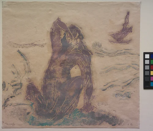 At the Seashore by Ellen Thesleff, print, 1925