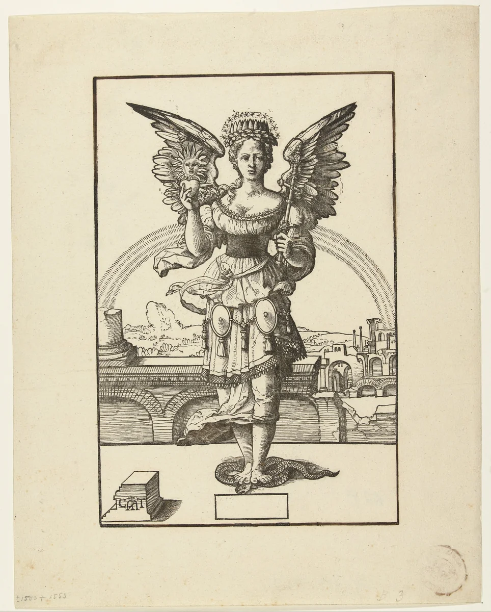 Triomf van het Christendom by Unknown, print, 1507-1553