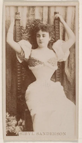 Sibyl Anderson, from the Actresses series (N245) issued by Kinney Brothers to promote Sweet Caporal Cigarettes by Kinney Brothers Tobacco Company, photograph, 1890
