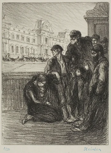 Misery and splendor by Théophile Alexandre Steinlen, print, 1908
