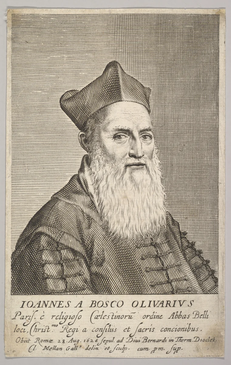 Le Père Jean Du Bois-Olivier by Claude Mellan, print, 1620-1688