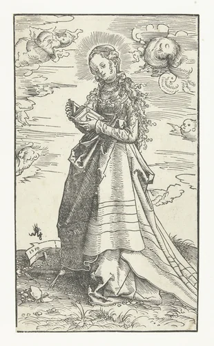 Heilige Catharina van Alexandrië by Unknown, print, 1519