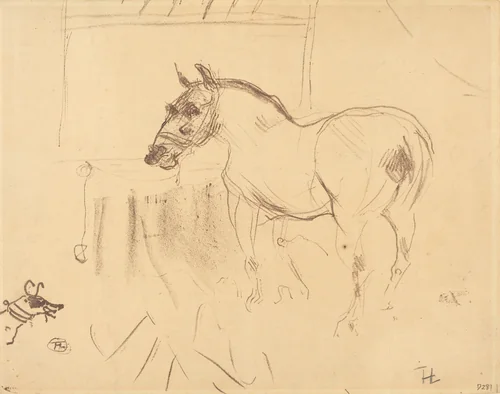 The Small Pony from Calmese (Le petit poney de Calmèse) by Henri de Toulouse-Lautrec, print, 1899