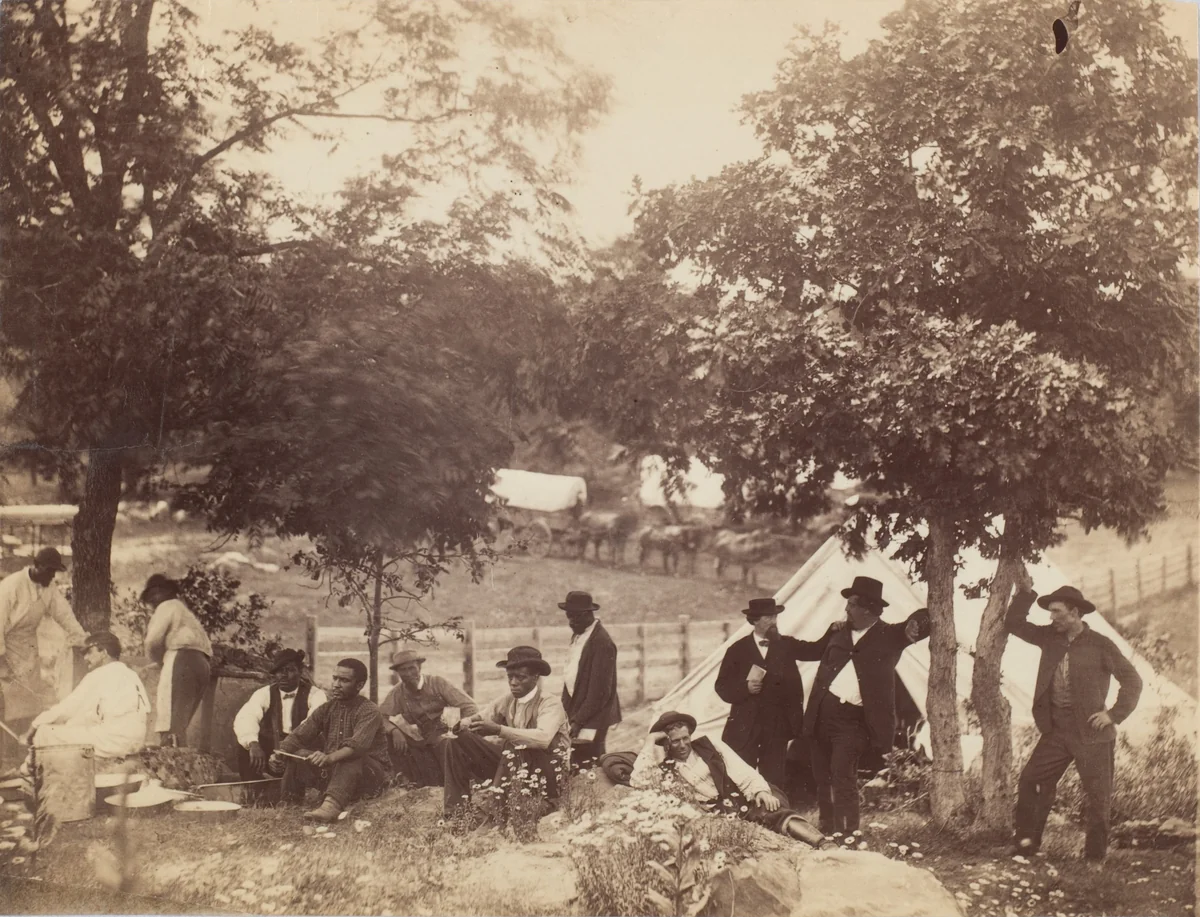 Camp of Captain Hoff, Rear View, Gettysburg, Pennsylvania by William Morris Smith, photograph, 1865