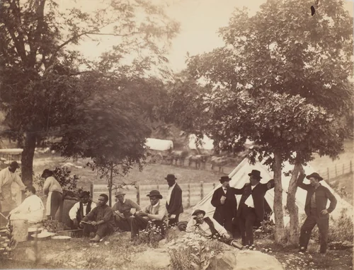 Camp of Captain Hoff, Rear View, Gettysburg, Pennsylvania by William Morris Smith, photograph, 1865