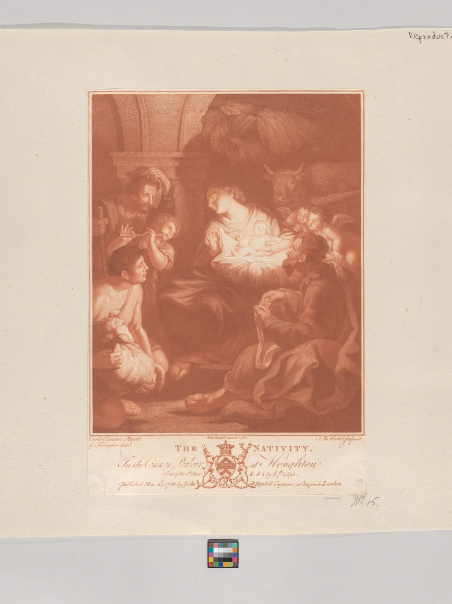 The Nativity by Jean-Baptiste Michel, print, 1780