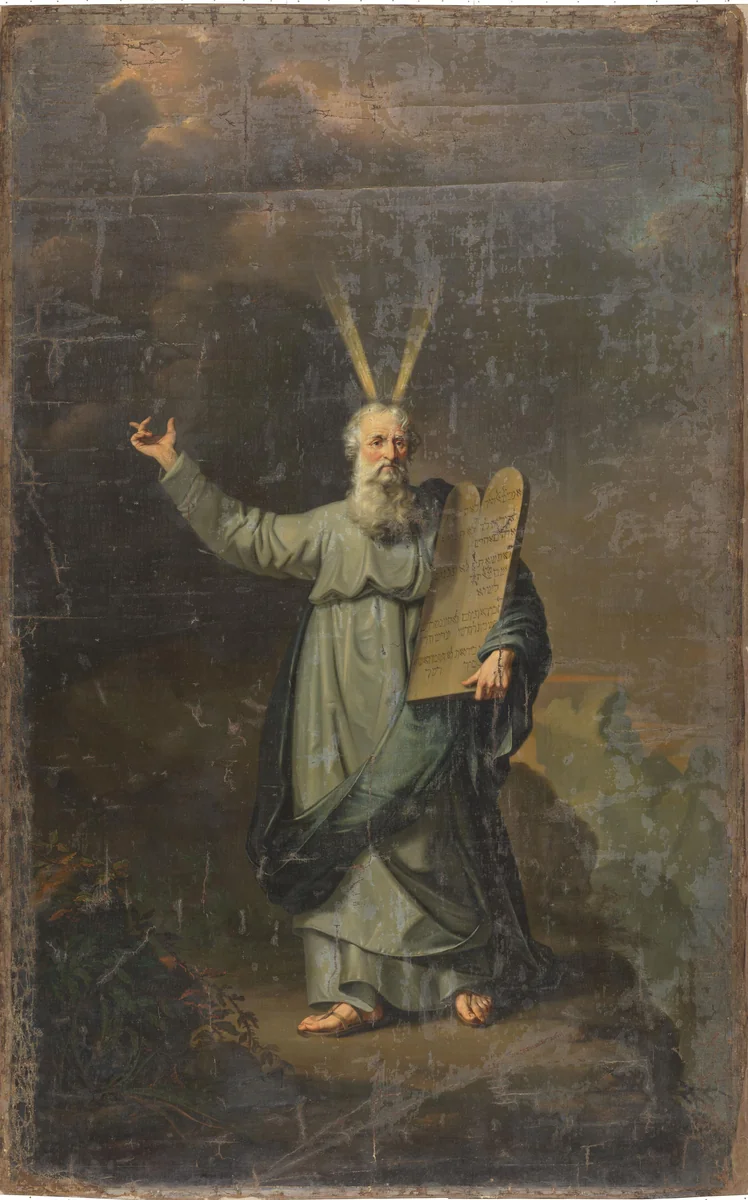 Moses with the Tables of the Law by Pieter Gaal, painting, 1803