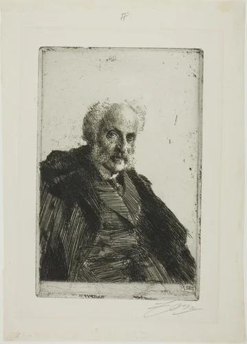 S. Loeb by Anders Zorn, print, 1897