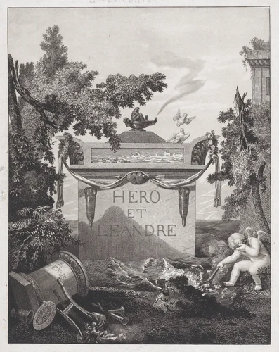 Frontispiece to "Hero and Leander" by Louis Philibert Debucourt, print, 1801