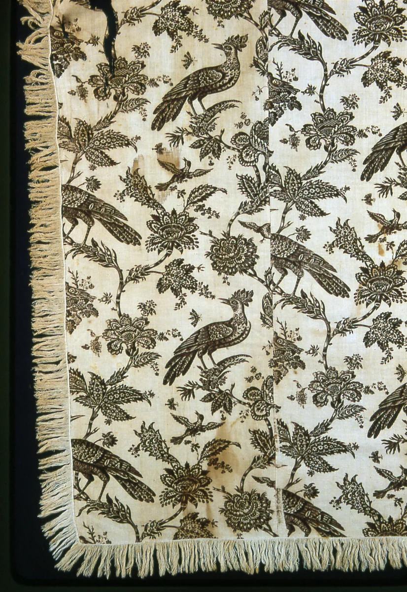 Panel (Furnishing Fabric) by Bromley Hall Print Works, textile, 1760-1770