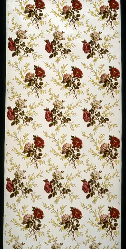 Panel by Mathevon et Bouvard, textile, 1860-1880