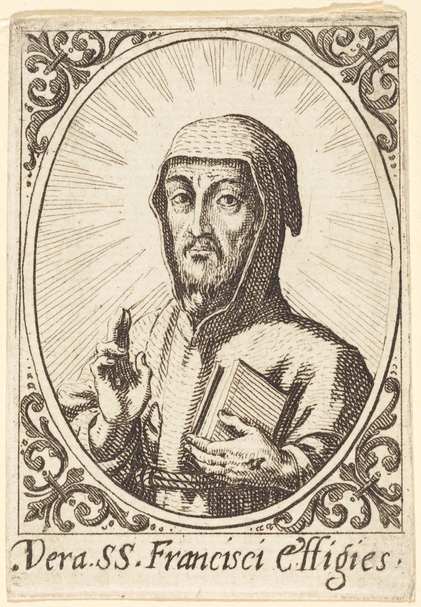 The True Effigy of Saint Francis by Jacques Callot, print, 1615-1625