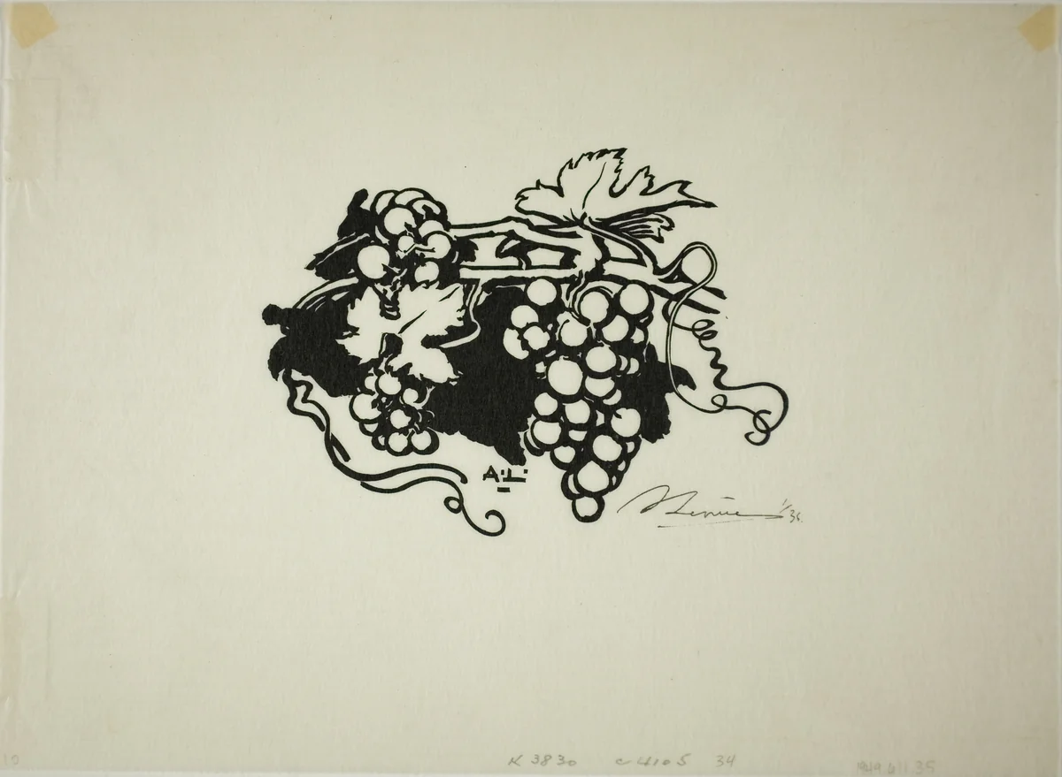 Tailpiece to La Forêt de Fontainebleu by Louis Auguste Lepère, print, 1908