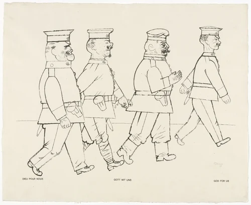 God with Us (Gott mit uns) from the portfolio God with Us (Gott mit uns) by George Grosz, print, 1919