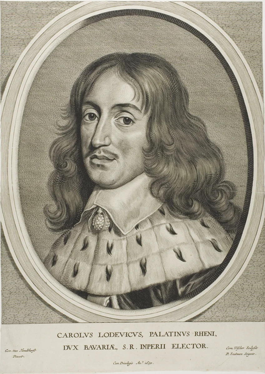 Charles Louis, Count Palatine, from Effigies Variae by Cornelis Visscher, print, 1650